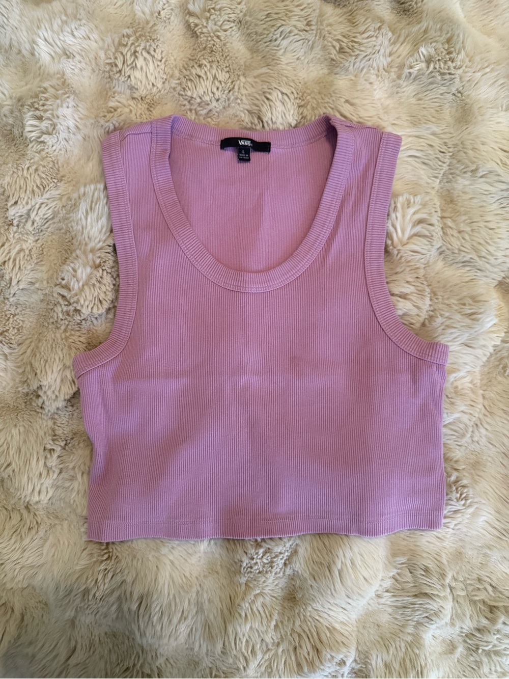 VANS cropped tank top women’s size large